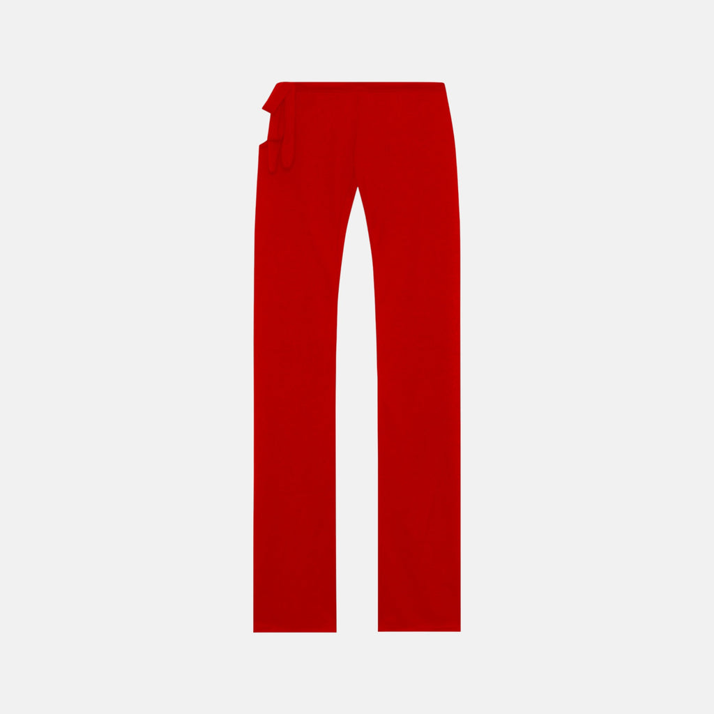 THE SHEER FLAREY PANTS - CHERRY