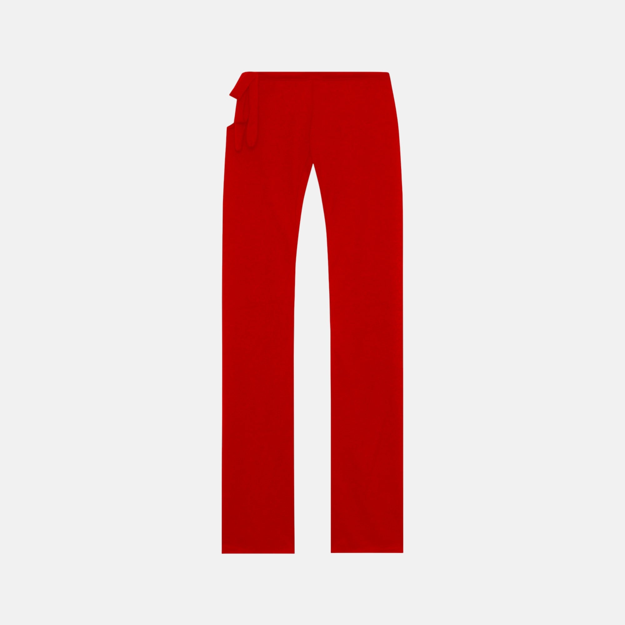 THE SHEER FLAREY PANTS - CHERRY