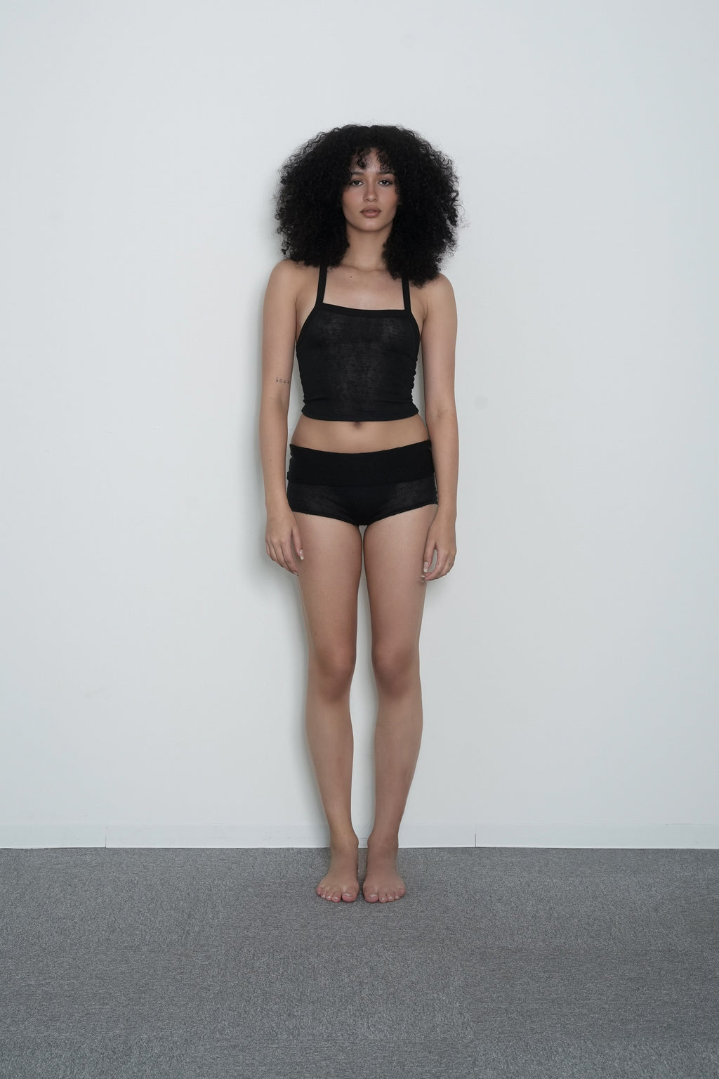 SHEER SHORTS - COAL