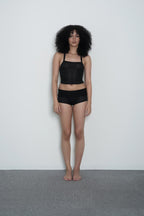 SHEER SHORTS - COAL