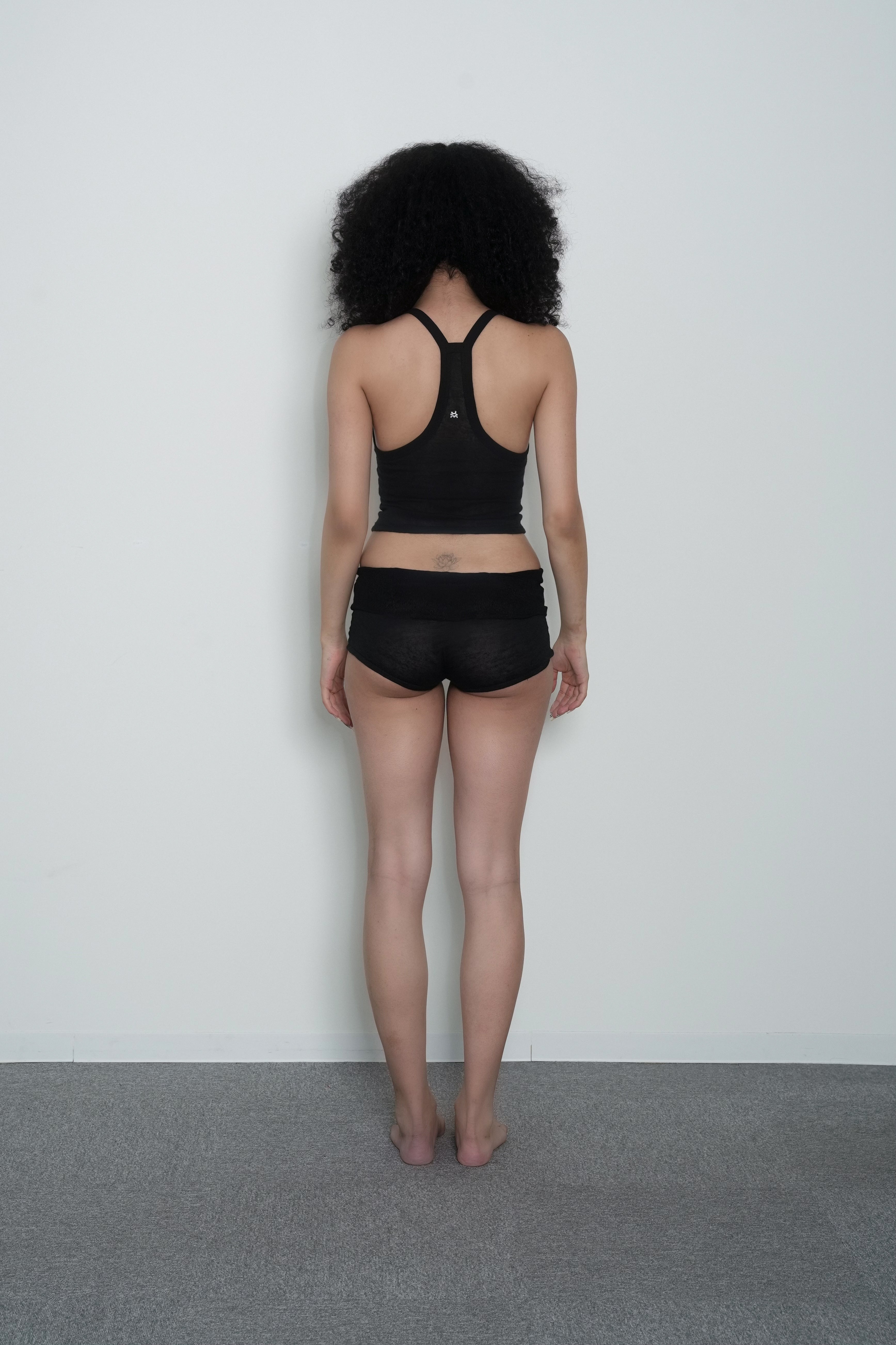 SHEER SHORTS - COAL