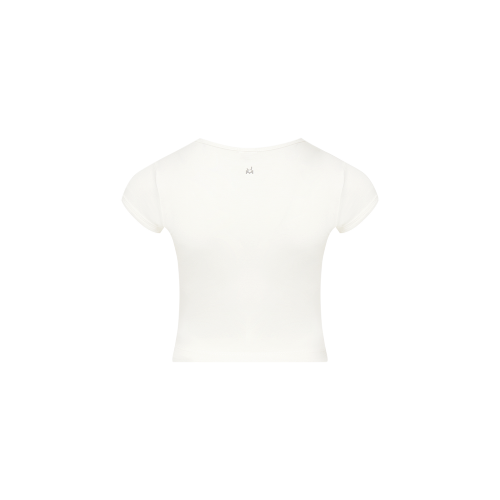 PRETTY BASIC TEE - SNOW