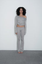 THE SHEER FLAREY PANTS - SEAL