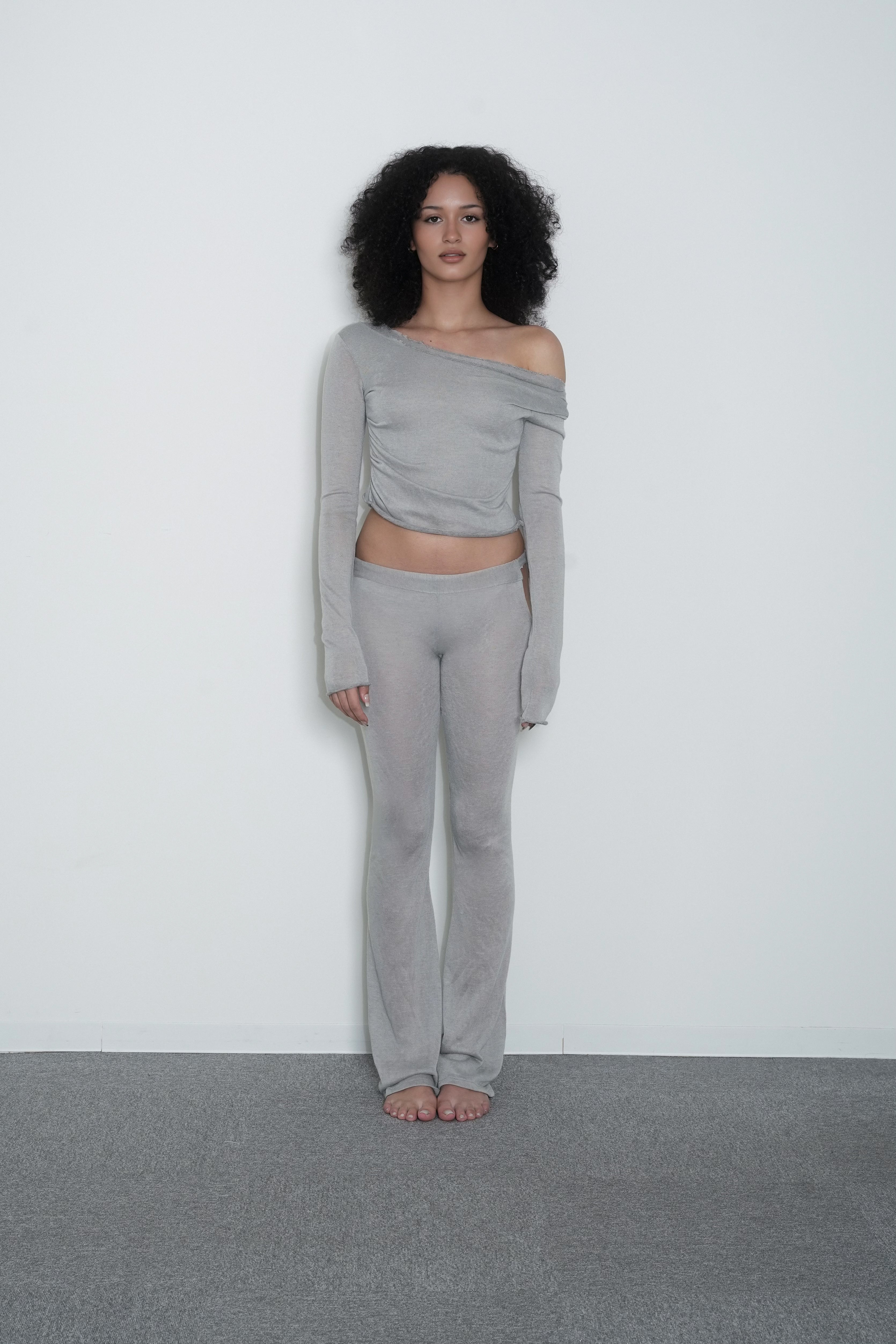 THE SHEER FLAREY PANTS - SEAL